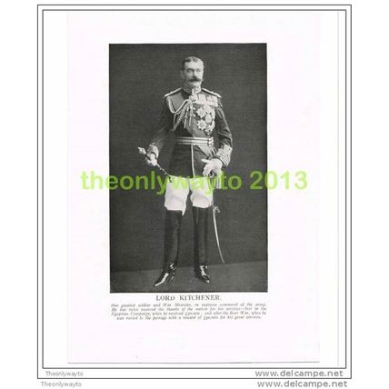 LORD KITCHENER, Book Illustration, c1914
