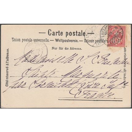 Les Quais, Ouchy, Lausanne, 1901 - Charnaux Frères CPA