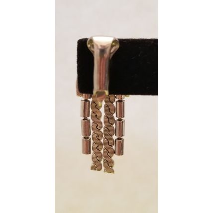 Silver Tone Fringe Earrings