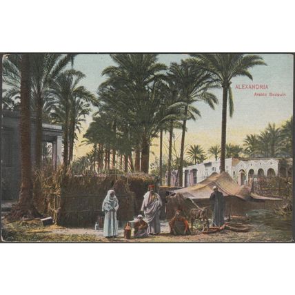 Arabic Bedouin, Alexandria, c.1910 - Cairo Postcard Trust Postcard