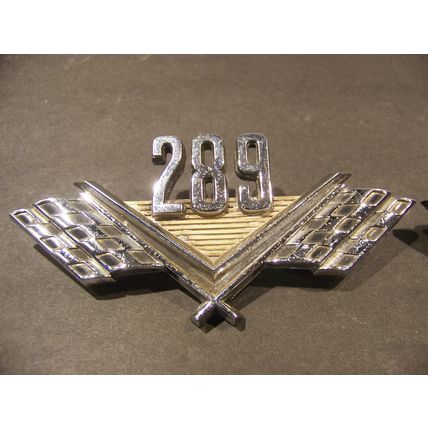 Ford 289 Emblems OEM C5AB-16237-A C50B-16237-A 1965 66 Mustang Fairlane