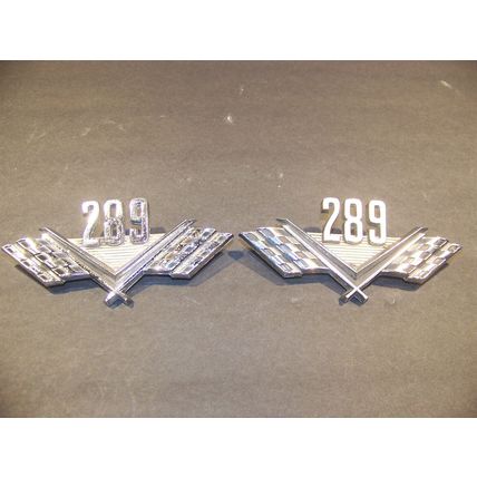 Ford 289 Emblems OEM C5AB-16237-A C50B-16237-A 1965 66 Mustang Fairlane