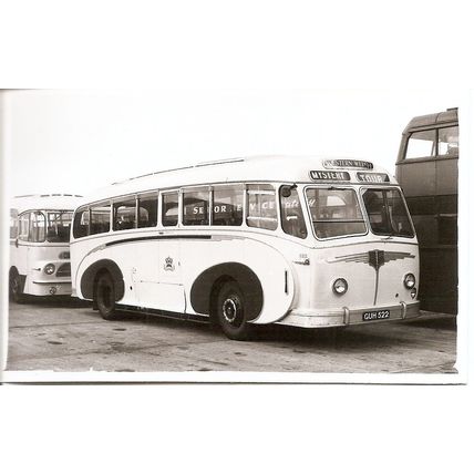 Black & White Photograph of Western Welsh Omnibus Co. Ltd. - GUH 522