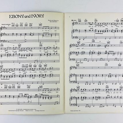 Ebony & Ivory By Paul McCartney & Stevie Wonder Sheet Music