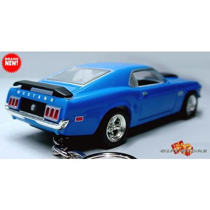 VERY RARE KEYCHAIN 70 BLUE FORD MUSTANG BOSS CUSTOM Ltd.❤️GREAT GIFT❤️