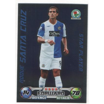 Match Attax 2008/2009 Roque Santa Cruz Blackburn Rovers Star Player