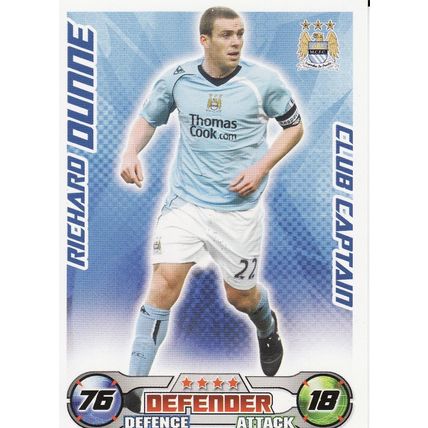 Match Attax Extra 2008/2009 Richard Dunne Club Captain Manchester City