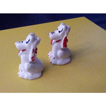 Old Vintage Original Walt Disney Pluto Salt & Pepper Shakers 1950s
