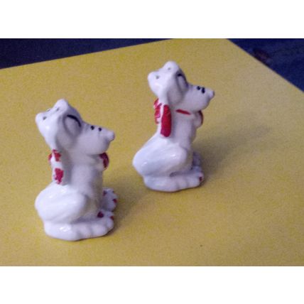 Old Vintage Original Walt Disney Pluto Salt & Pepper Shakers 1950s