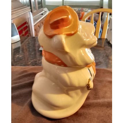 Old Vintage Original Cookie Jar Belmont Lion 11 1/2" Tall 1940's