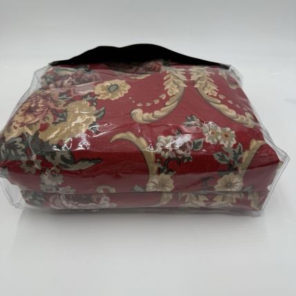 RALPH LAUREN Danielle Marseille Red Floral Full Queen Duvet Cover RARE!