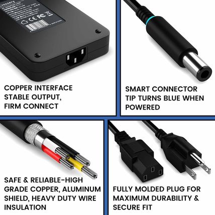 Dell 240W AC Adapter for Alienware & Dell Laptops - Charger for G3/G5/G7/G15 & A