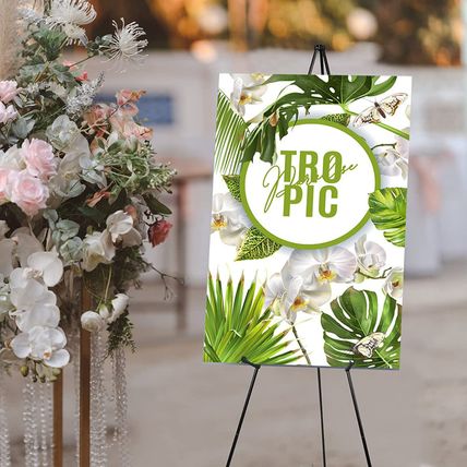 8 Pcs Easel Stand for Sign 65 Inches, Portable Picture Stands for Display, Tripo