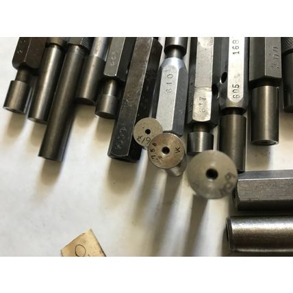 LOT THE PIPE MACHINERY GO NO GO PLUG GAGE .614,.616,.607,.608,.605,.600,.620,E