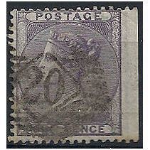 1856 SG69 6d Deep Lilac Watermark EMBLEMS Good Used Wing Margin ...