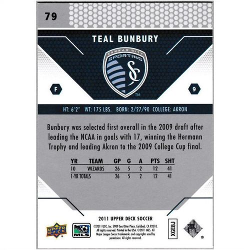 2011 Upper Deck - #79 - Teal Bunbury