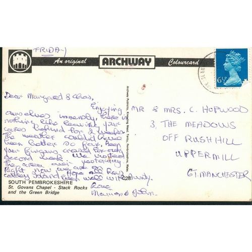 South Pembrokeshire, Wales - Multi-View - Archway Colourcard c1970's