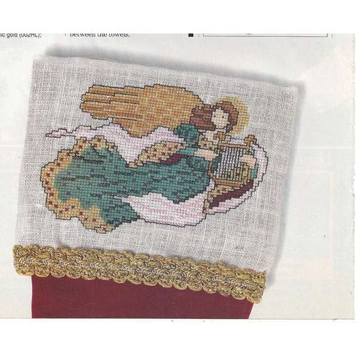 Beautiful Cross Stitch Christmas PATTERN Heavenly Angel