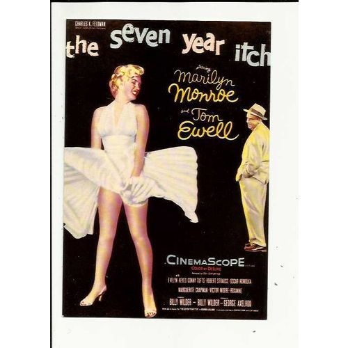 THE SEVEN YEAR ITCH Marilyn Monroe Poster Art Postcard by Classico (110-002)