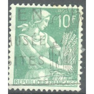 France 1959 - 10f green - Harvester - used 2