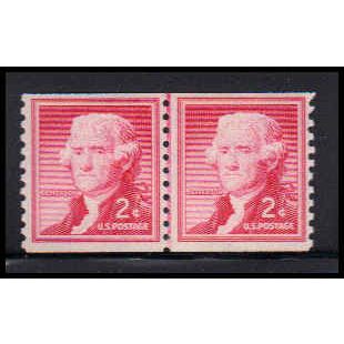 1055 2c Thomas Jefferson Just Clears MNH CLP QA0021