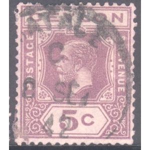 Ceylon 1912 - SG341 - 5c lilac - KGV - used 9