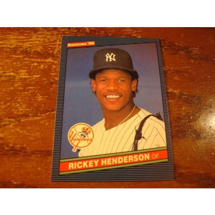 1985-1990, 4-Cards, RICKEY HENDERSON, Fleer/Donruss/UD