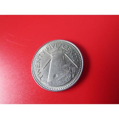 1978 BARBADOS 25 CENTS FREE POST. AF