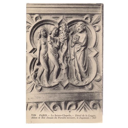 SAINTE CHAPELLE, Paris, France vintage unused postcard early 20th c. (a) =