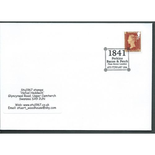 2016 1ST (S/A) PENNY RED '1841 PERKINS BACON'(18 FEB 2016) PMK (EBIDPACK3865)