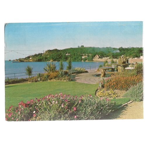 ST. BRELADE'S GARDENS AND BAY, JERSEY, CHANNEL ISLES used postcard 1968 pm =