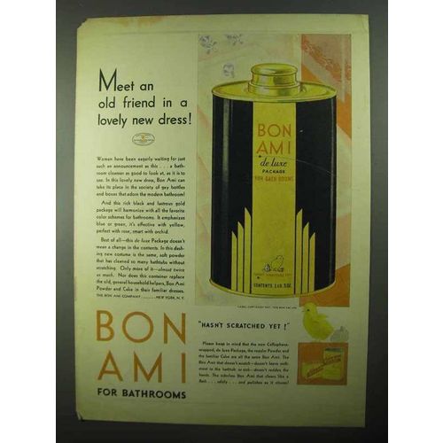 1931 Bon Ami Cleanser Ad - In a Lovely New Dress