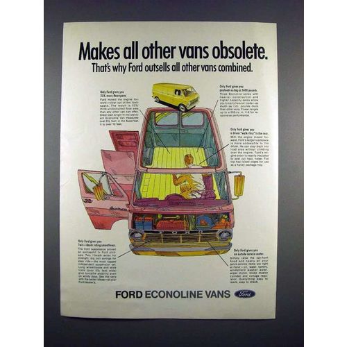 1970 Ford Econoline Van Ad - Makes All Other Obsolete