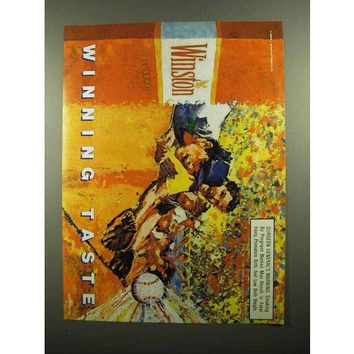 1989 Winston Cigarettes Ad - Winning Taste