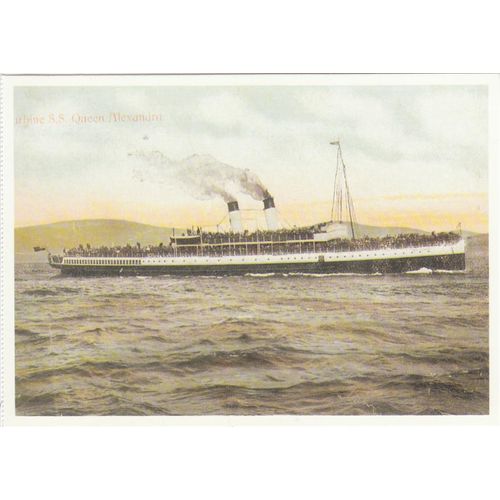 S.S. Queen Alexandra Turbine Ferry Postcard (S10946) Reproduction