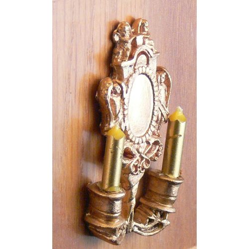 1:12th Doll Dollshouse 2 Candle Wall Sconce