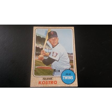 1968 Topps Card # 044 Frank Kostro Very Good (3) Minnesota Twins