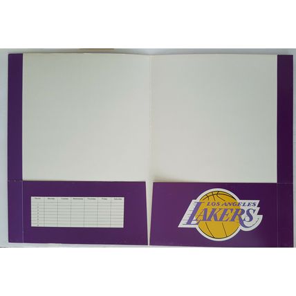 Shaquille O'Neal - Vintage 1997 Los Angeles Lakers Folder NBA Basketball