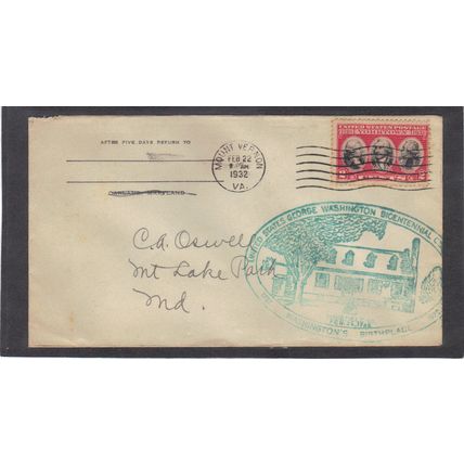 Event Washington's Bicentennial 703 2c Yorktown (Unkn Cachet-Inked/A) CV00880