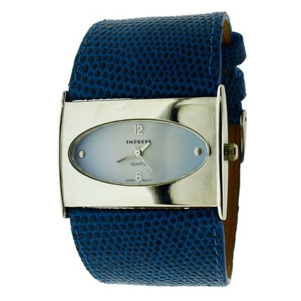 Luxury Wide Brand Leather Watch Wristwatch Fashion Quartz Rectangular Oval Watch