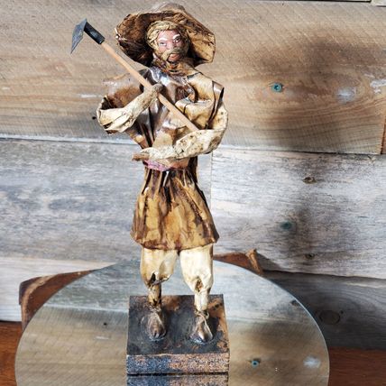 Paper Mache Mexican Folk Art - Peasant Farmer