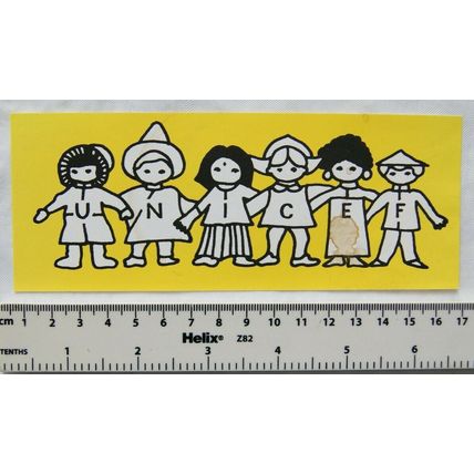Vintage bookmark - UNICEF UK United National Children's Fund