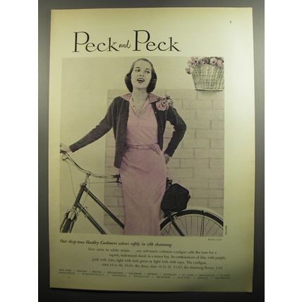 1951 Peck and Peck Hadley Cashmere Ad - photo by Tom Palumbo