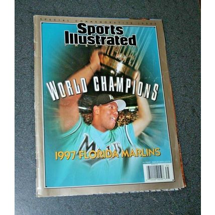 Lot of 3 Florida Marlins Baseball Books and Magazines, 1993-2003