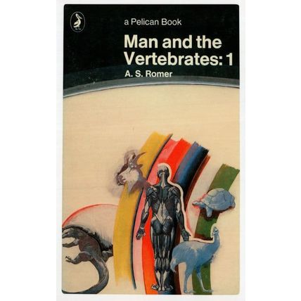 Man & The Vertebrates 1 AS Romer 1954 Book Postcard