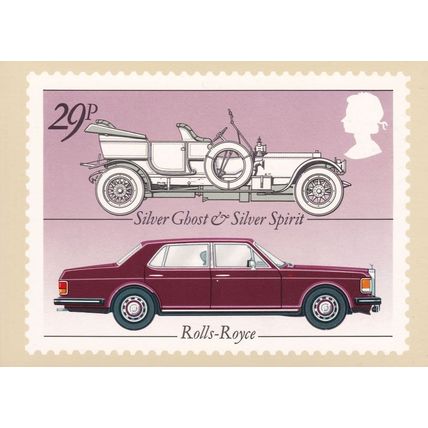 Silver Ghost Rolls Royce Car Rare PHQ Postcard