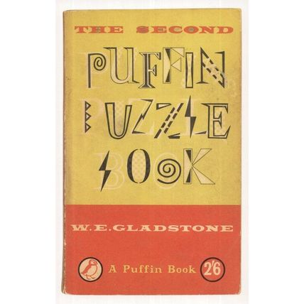 Puffin Puzzle Book W.E. Gladstone 1958 Book Postcard
