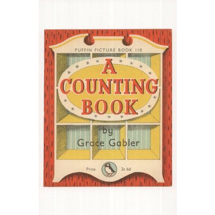 A Counting Book Grave Gabler 1957 Puffin Book Postcard