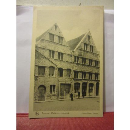 MAISONS ROMANES, TOURNAI, BELGIUM . unused vintage postcard . /