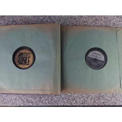 Vintage HIS MASTER'S VOICE 10" 78 Album Book Folder including 24 x 78RPM Records